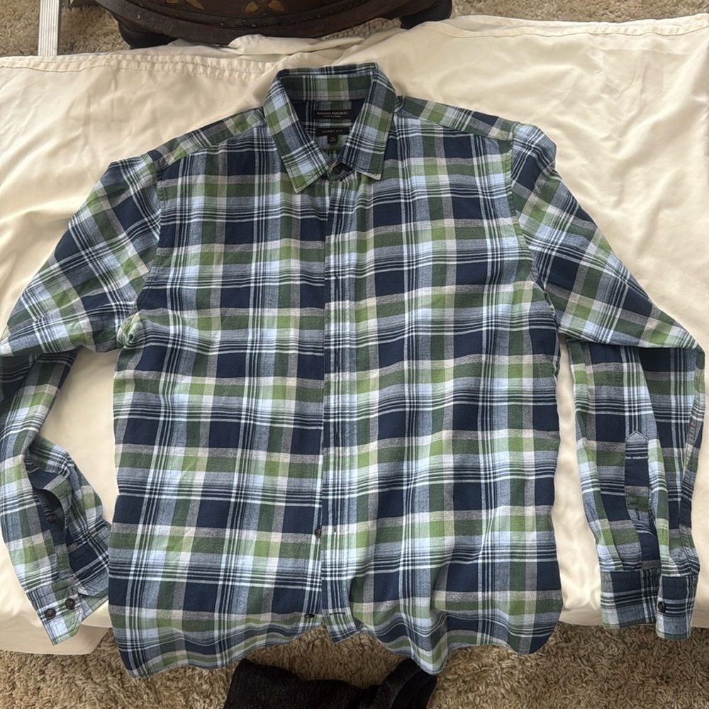 Banana Republic soft XL plaid men’s shirt